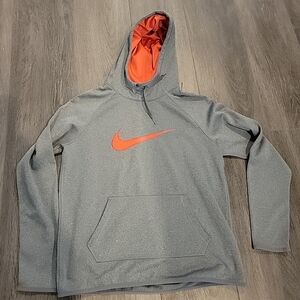 Nike Therma Dri-Fit Hoodie Sweatshirt Pullover Size Medium Gray/Pink 803443-022